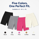 High-Waist Biker Shorts with Tummy Control for Workouts by LJGDeals