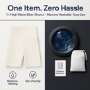 High-Waist Biker Shorts with Tummy Control for Workouts by LJGDeals