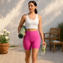 High-Waist Biker Shorts with Tummy Control for Workouts by LJGDeals