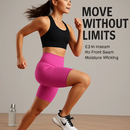 High-Waist Biker Shorts with Tummy Control for Workouts by LJGDeals