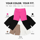 High-Waist Biker Shorts with Tummy Control for Workouts by LJGDeals
