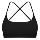 Cross Back Padded Sports Bra with Removable Pads by LJGDeals