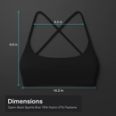 Cross Back Padded Sports Bra with Removable Pads by LJGDeals