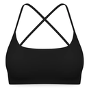 Cross Back Padded Sports Bra with Removable Pads by LJGDeals