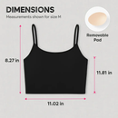 Women Sport Bras with Removable Pads, Low-Impact Square Neck by LJGDeals