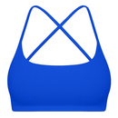 Cross Back Padded Sports Bra with Removable Pads by LJGDeals