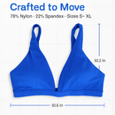 Women Deep V-Neck Sports Bra for Gym - Low-Impact Comfort by LJGDeals