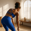 Cross Back Padded Sports Bra with Removable Pads by LJGDeals