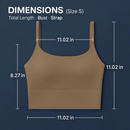 Women Sport Bras with Removable Pads, Low-Impact Square Neck by LJGDeals