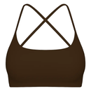 Cross Back Padded Sports Bra with Removable Pads by LJGDeals