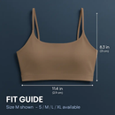Women Sport Bras with Removable Pads, Low-Impact Square Neck by LJGDeals