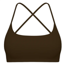 Cross Back Padded Sports Bra with Removable Pads by LJGDeals