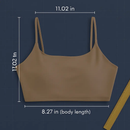 Women Sport Bras with Removable Pads, Low-Impact Square Neck by LJGDeals