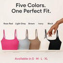 Women Sport Bras with Removable Pads, Low-Impact Square Neck by LJGDeals