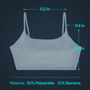 Women Sport Bras with Removable Pads, Low-Impact Square Neck by LJGDeals