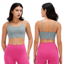Women Sport Bras with Removable Pads, Low-Impact Square Neck by LJGDeals