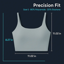 Women Sport Bras with Removable Pads, Low-Impact Square Neck by LJGDeals