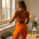 Women Deep V-Neck Sports Bra for Gym - Low-Impact Comfort by LJGDeals