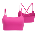 Women Sport Bras with Removable Pads, Low-Impact Square Neck by LJGDeals