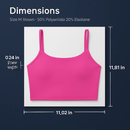 Women Sport Bras with Removable Pads, Low-Impact Square Neck by LJGDeals