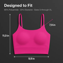 Women Sport Bras with Removable Pads, Low-Impact Square Neck by LJGDeals