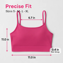 Women Sport Bras with Removable Pads, Low-Impact Square Neck by LJGDeals