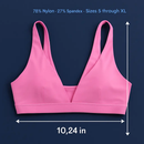 Women Deep V-Neck Sports Bra for Gym - Low-Impact Comfort by LJGDeals