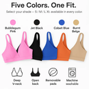 Women Deep V-Neck Sports Bra for Gym - Low-Impact Comfort by LJGDeals