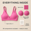 Women Deep V-Neck Sports Bra for Gym - Low-Impact Comfort by LJGDeals