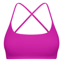 Cross Back Padded Sports Bra with Removable Pads by LJGDeals