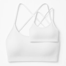 Cross Back Padded Sports Bra with Removable Pads by LJGDeals