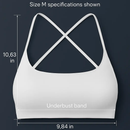 Cross Back Padded Sports Bra with Removable Pads by LJGDeals