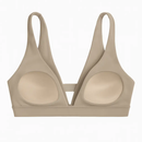 Women Deep V-Neck Sports Bra for Gym - Low-Impact Comfort by LJGDeals