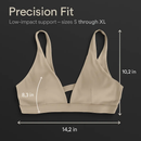 Women Deep V-Neck Sports Bra for Gym - Low-Impact Comfort by LJGDeals