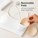 Cross Back Padded Sports Bra with Removable Pads by LJGDeals
