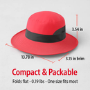 Women's Summer Sun Bucket Hat with Foldable Wide Brim by LJGDeals