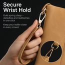 Leather Clutch Wallet with Card Slots and Phone Pocket by LJGDeals