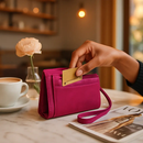 Leather Clutch Wallet with Card Slots and Phone Pocket by LJGDeals