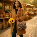 Leather Crossbody Bag with Adjustable Guitar Strap by LJGDeals