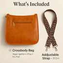 Leather Crossbody Bag with Adjustable Guitar Strap by LJGDeals