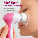 Facial Cleansing Brush Waterproof Face Spin Cleaning Brush with 5 Brush Heads Deep Cleansing Body Facial Brush Set for Gentle Exfoliating Removing Bla by LJGDeals