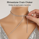 Sexy Women Chain Choker Side Slit Backless Slip Dress With Sequins by LJGDeals