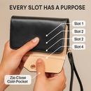 Wristlet Wallet for Women PU Leather Everyday by LJGDeals