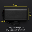 Wristlet Wallet for Women PU Leather Everyday by LJGDeals