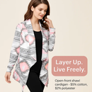 Women Open Front Cardigan Long Sleeve Shawl Neck Breathable Cardigan Well Collection w/ T-Shirt Tank Jeans Leggings by LJGDeals
