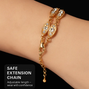 Noble Burnished Gold Bling Rhinestone Bracelet by LJGDeals