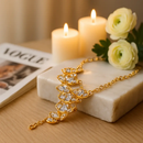 Noble Burnished Gold Bling Rhinestone Bracelet by LJGDeals