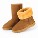 Snow Boots - Waterproof Faux Suede Mid-Calf with Warm Lining by LJGDeals