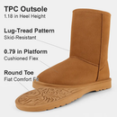 Snow Boots - Waterproof Faux Suede Mid-Calf with Warm Lining by LJGDeals