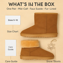 Snow Boots - Waterproof Faux Suede Mid-Calf with Warm Lining by LJGDeals